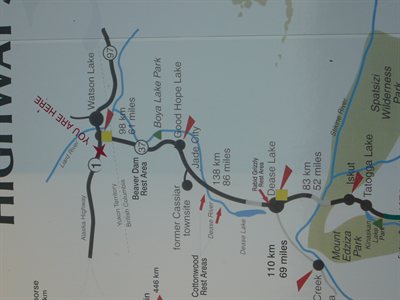 Cassiar Highway, la que estamos recorriendo ahora